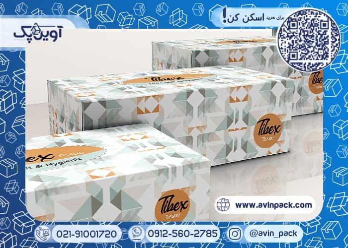 چاپ جعبه دستمال کاغذی